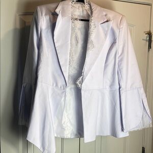 Elegant White Women's Blazer